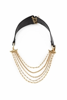 Thumbnail for your product : House Of Harlow Short Chain Black Leather Necklace