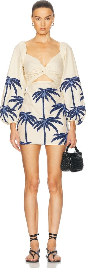 Johanna Ortiz The Power Of The Sea Mini Dress in Ivory
