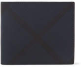 Thumbnail for your product : Burberry Checked Coated-Canvas and Leather Billfold Wallet - Men - Navy