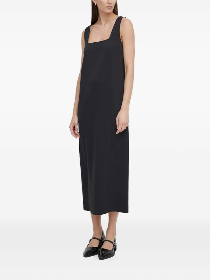 Drykorn Square-Neck Midi Dress