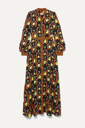 Temperley London Rosella Printed Crepe Maxi Dress