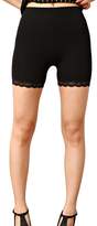 Thumbnail for your product : Liang Rou Women's Ultra Thin Stretch Short Leggings Plain Apricot XS