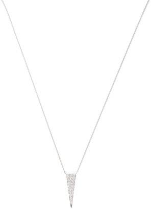 Janis Savitt Women's 18K White Gold & 0.21 Total Ct. Diamond Triangle Pendant Necklace