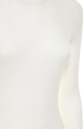 Michael Kors Collection Cashmere ribbed knit crewneck top