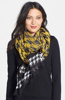 Thumbnail for your product : Halogen Dégradé Houndstooth Oblong Scarf
