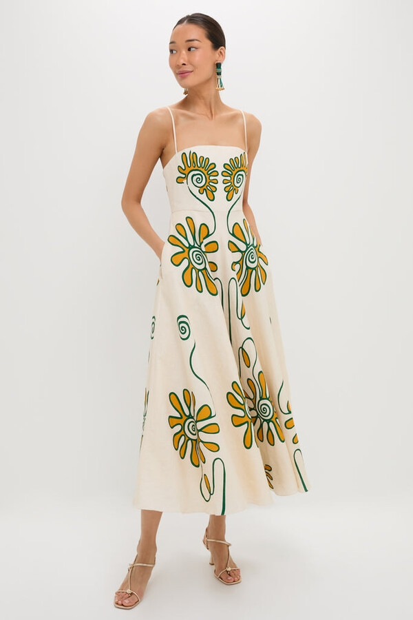 CALA DE LA CRUZ Namur Ivory Delta Dress