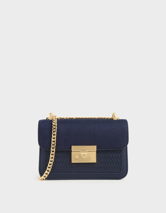 charles and keith boxy trapeze bag
