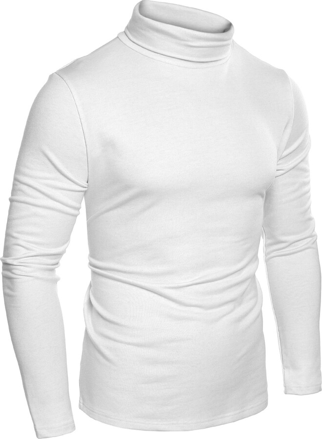 Coofandy Men's Turtleneck Roll Neck Polo Necks Slim Fit Pullover