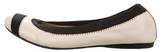 Thumbnail for your product : Stuart Weitzman Leather Round-Toe Flats