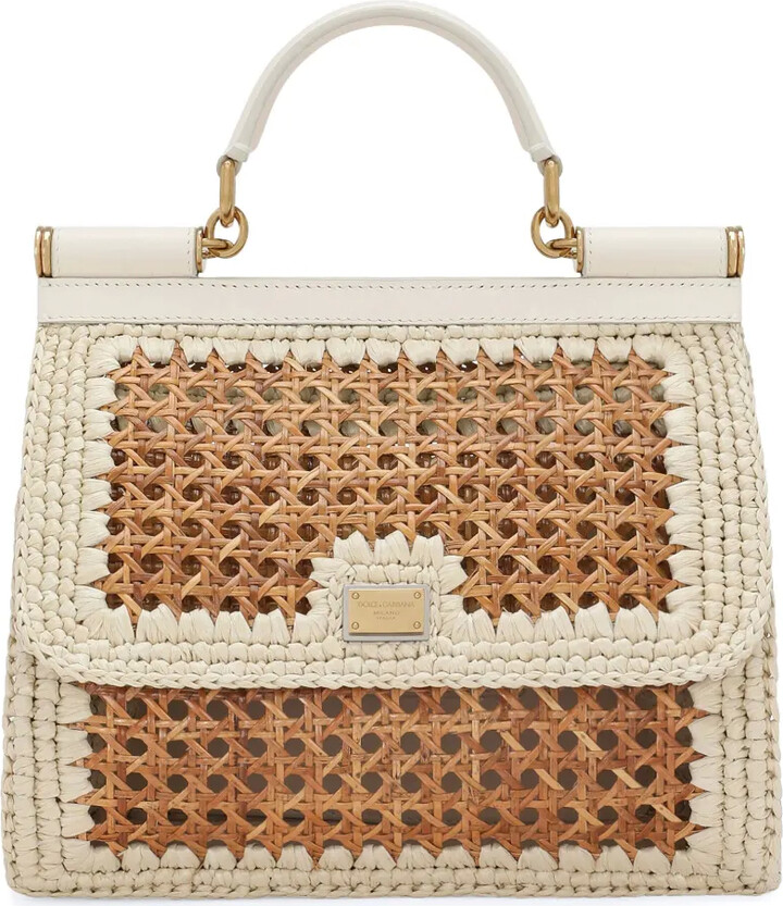 Dolce & Gabbana large Sicily cotton-blend bag