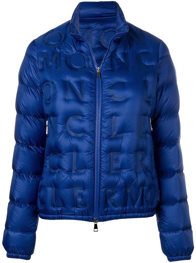 Moncler Embossed Logo Padded Jacket ShopStyle