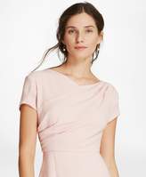 Thumbnail for your product : Brooks Brothers Draped Crepe Sheath Dress
