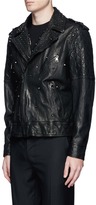 Thumbnail for your product : Neil Barrett Stud embellished buffalo leather jacket