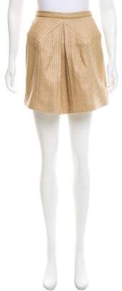 DELPOZO Woven Mini Skirt