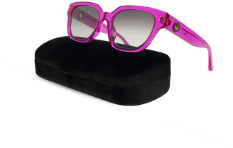 Linda Farrow ‘Deni’ Sunglasses - Pink
