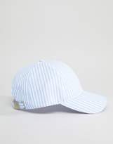 Thumbnail for your product : ASOS DESIGN baseball cap in blue & white stripe