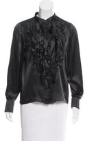 Thumbnail for your product : See by Chloe Ruffle Silk Blouse