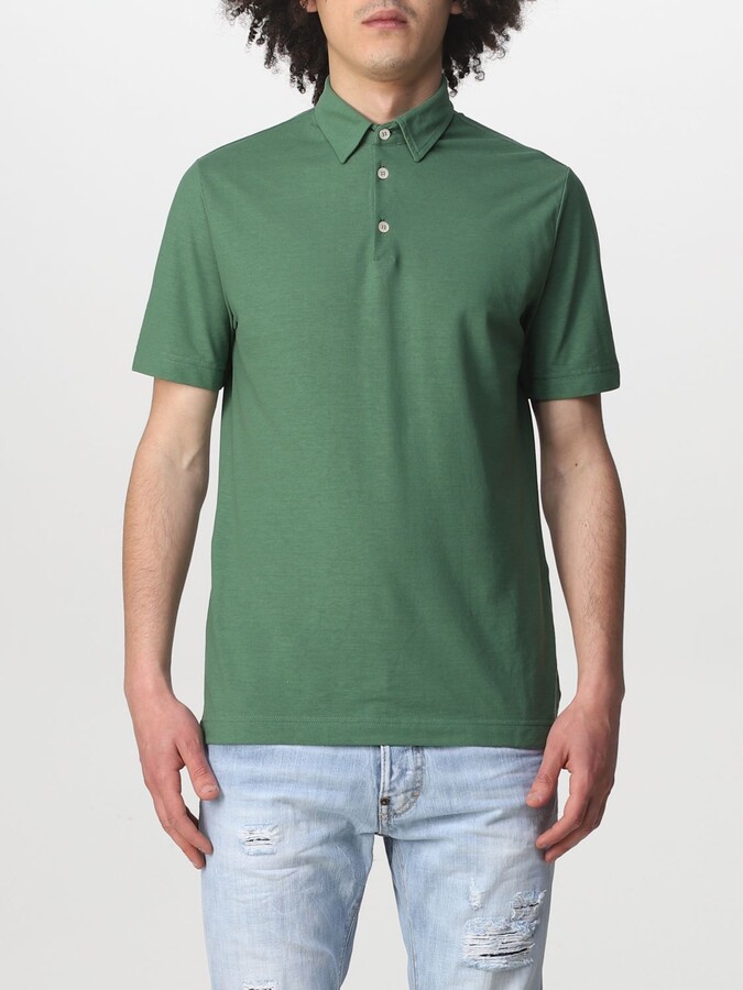 Zanone Green Men's Polos | Shop the world's largest collection of 