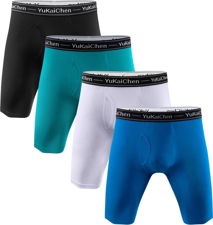 YuKaiChen Men's Soft Bamboo Fiber Underwear Long Boxer Briefs Function