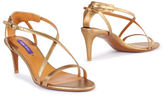 Thumbnail for your product : Ralph Lauren Metallic Nappa Hattie Sandal