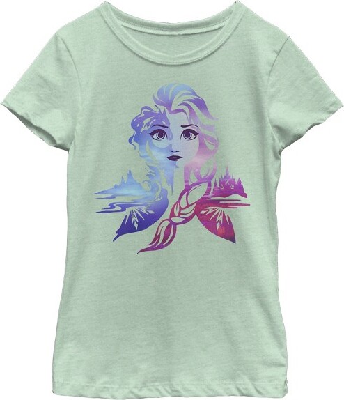 Frozen 2 Girl's Frozen Ice Art Princess Elsa T-Shirt - Mint - X Large -  ShopStyle Boys' Tees