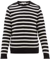 Thumbnail for your product : Frame Striped Wool-blend Sweater - Mens - Black White