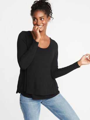Old Navy Maternity Double-Layer Long-Sleeve Nursing Tee