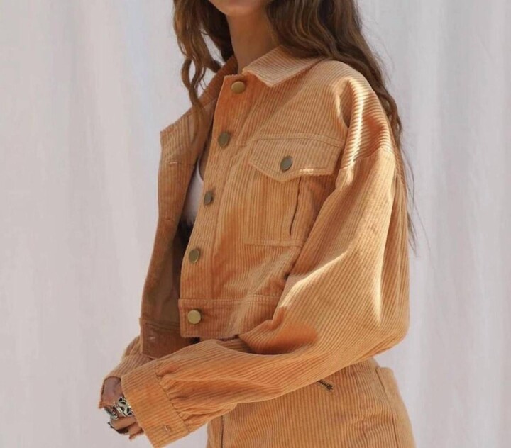 Jens Pirate Booty Yin Yang Cropped Jacket In Sand