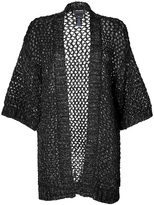 Thumbnail for your product : Anna Sui Metallic Mesh Cardigan in Black Multi