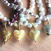 Thumbnail for your product : Murano Bish Bosh Becca Pearl Necklace With Gold Flecked Hearts