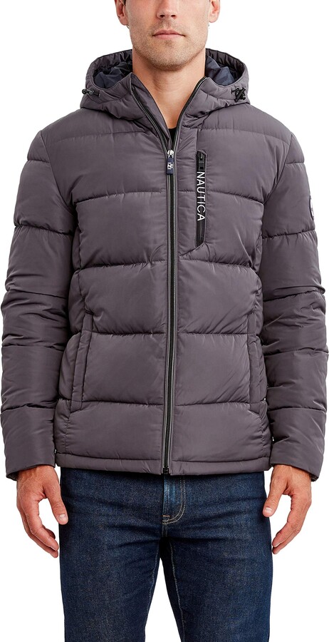 Nautica Men's Hooded Parka Jacket Water and Wind Resistant - ShopStyle