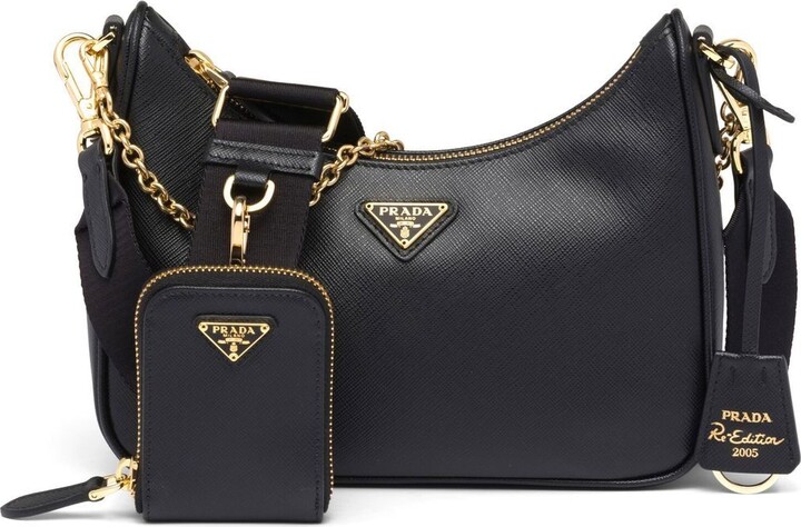 [PRE LOVED] Prada Re-edition mini bag in Gold Saffiano Leather