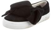 Thumbnail for your product : Joshua Sanders Bow-Accented Slip-On Sneakers