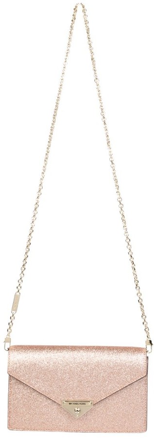 michael kors glitter clutch