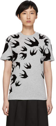 McQ Grey Swallow Signature T-Shirt