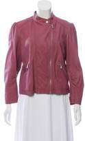 Thumbnail for your product : Rebecca Taylor Zip-Up Leather Jacket w/ Tags