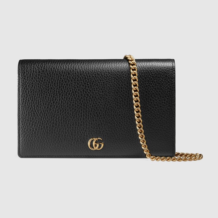 GG Marmont wallet on chain