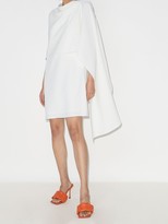 Thumbnail for your product : Oscar de la Renta Draped Wool Mini Dress