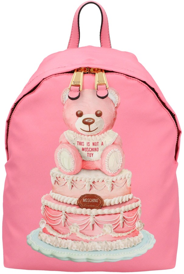 pink moschino backpack