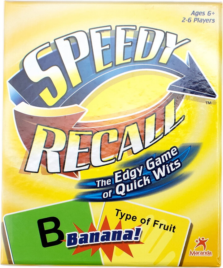 Maranda Enterprises Maranda Speedy Recall Card Game by University Games
