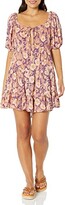Thumbnail for your product : Angie Women's Tiered Short Sleeve Dress with Keyhole and Open Back