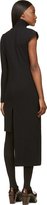 Thumbnail for your product : J.W.Anderson Black Ribbed Knit Asymmetry Dress