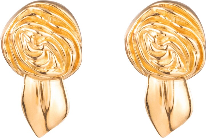 Sterling King Mini Rosette Stud Earrings