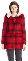 Thumbnail for your product : Madden Girl Women's Coat with Sherpa Lining