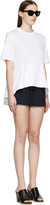 Thumbnail for your product : Chloé White Optic Asymmetric A-Line T-Shirt