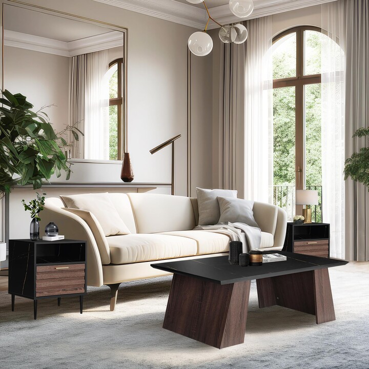 Gia Home Furniture 3 pcs Living Room Table Set