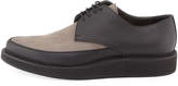 Thumbnail for your product : Lanvin Men's Suede & Leather Derby Creeper, Gray