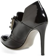 Thumbnail for your product : Jason Wu Metal Plate Lace-Up Leather Loafer Bootie (Women)