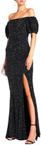 Thumbnail for your product : Rachel Gilbert Krizzel Off-the-shoulder Sequined Tulle Maxi Dress