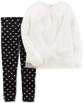 Thumbnail for your product : Carter's 2-Pc. Tulle Top and Heart-Print Leggings Set, Baby Girls